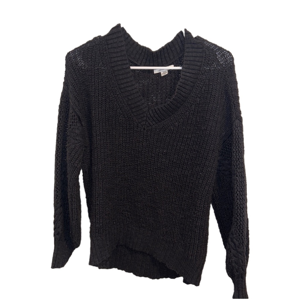 American Eagle Oversized Knit Black Sweater